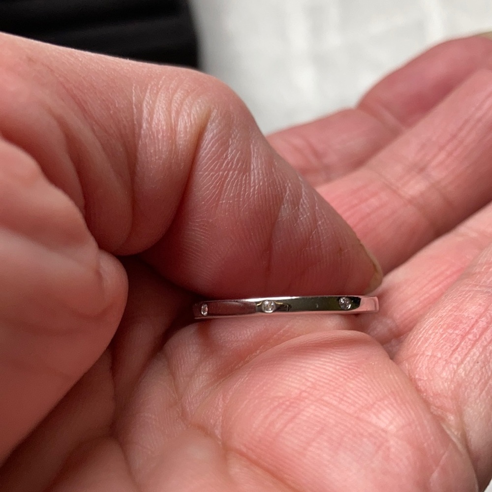 Kpop Rings Rhodium Plated Crystal Ring - Picture 4 of 5